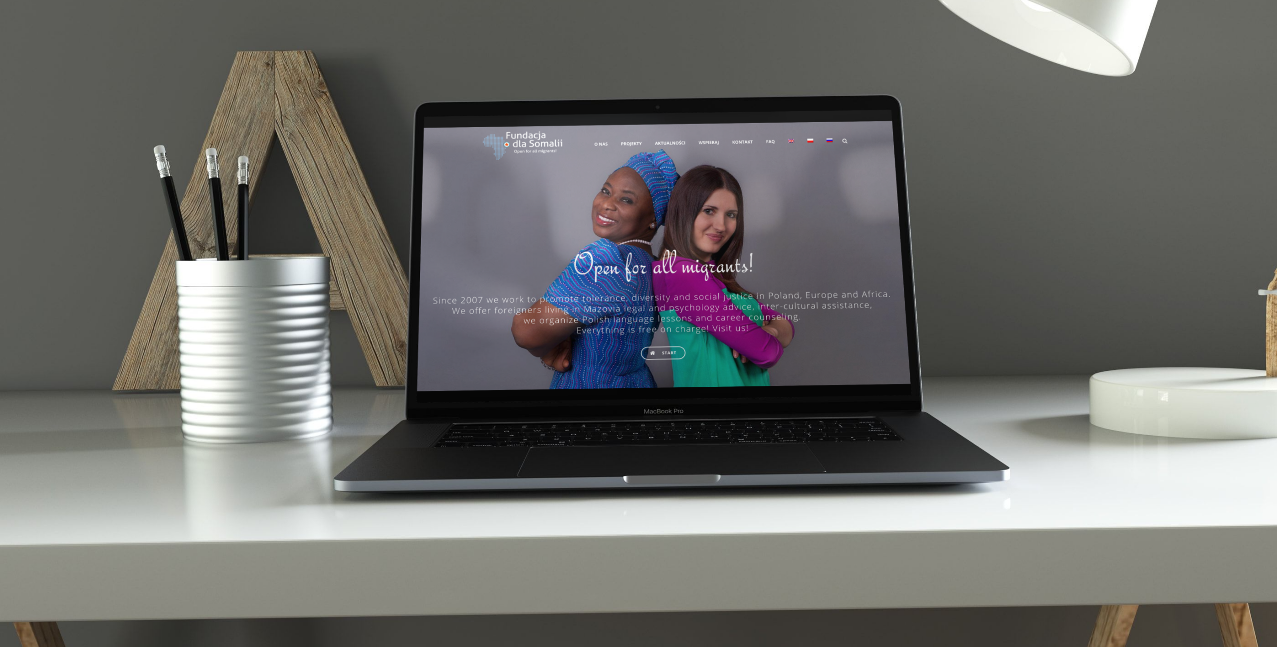 Image : Somalia Foundation – multi-language website